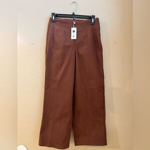 SPANX Petite High-Rise Wide Leg Pants in Rust
